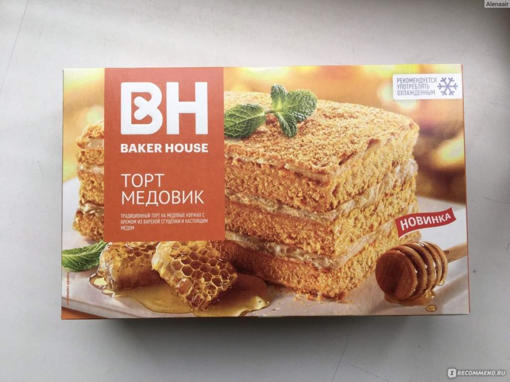 Торт бисквитный Baker House медовик